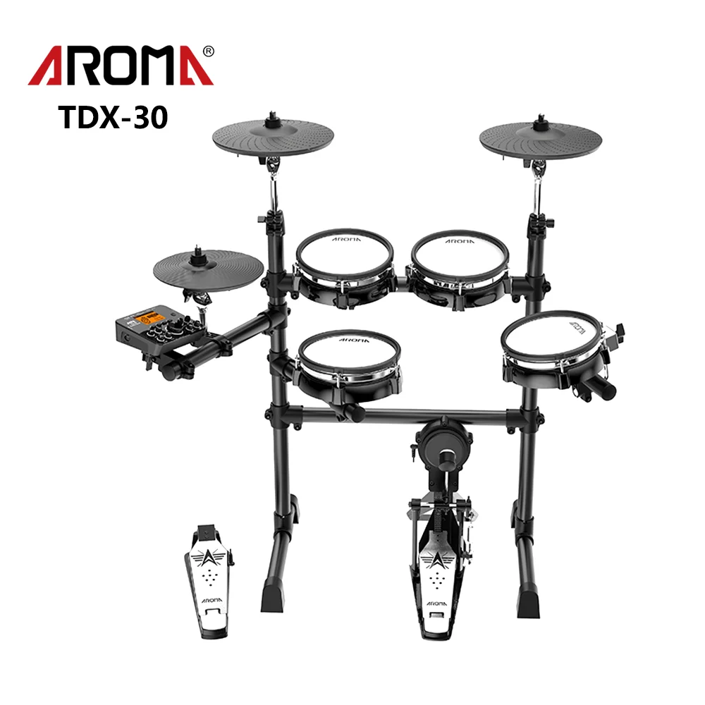 Factory directly sell Aroma brand professional TDX-15 electronic digital electric Drum set suit for beginner /adult/student