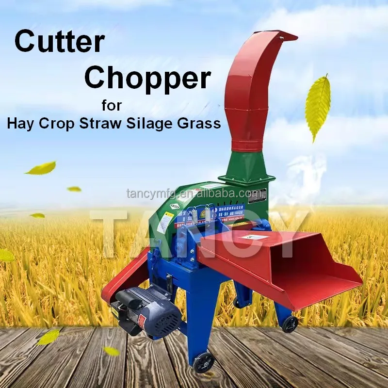 animal feed processing machine Cutter Chopper for Hay Crop Straw Silage Grass