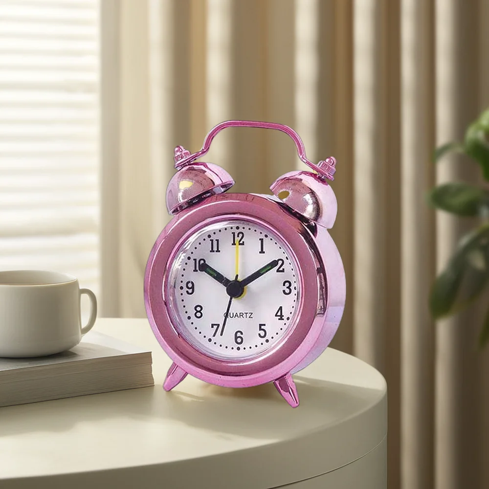Pink Mini Smart Desk Clock with Sunrise Alarm and Wholesale Desk Clocks