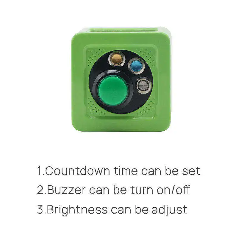 YIZHI Digital Shot Timer 1.4in HD Display Cube Timer 4 Side Seconds Countdown Timer for Poker Casino Chess Tournament Table Game