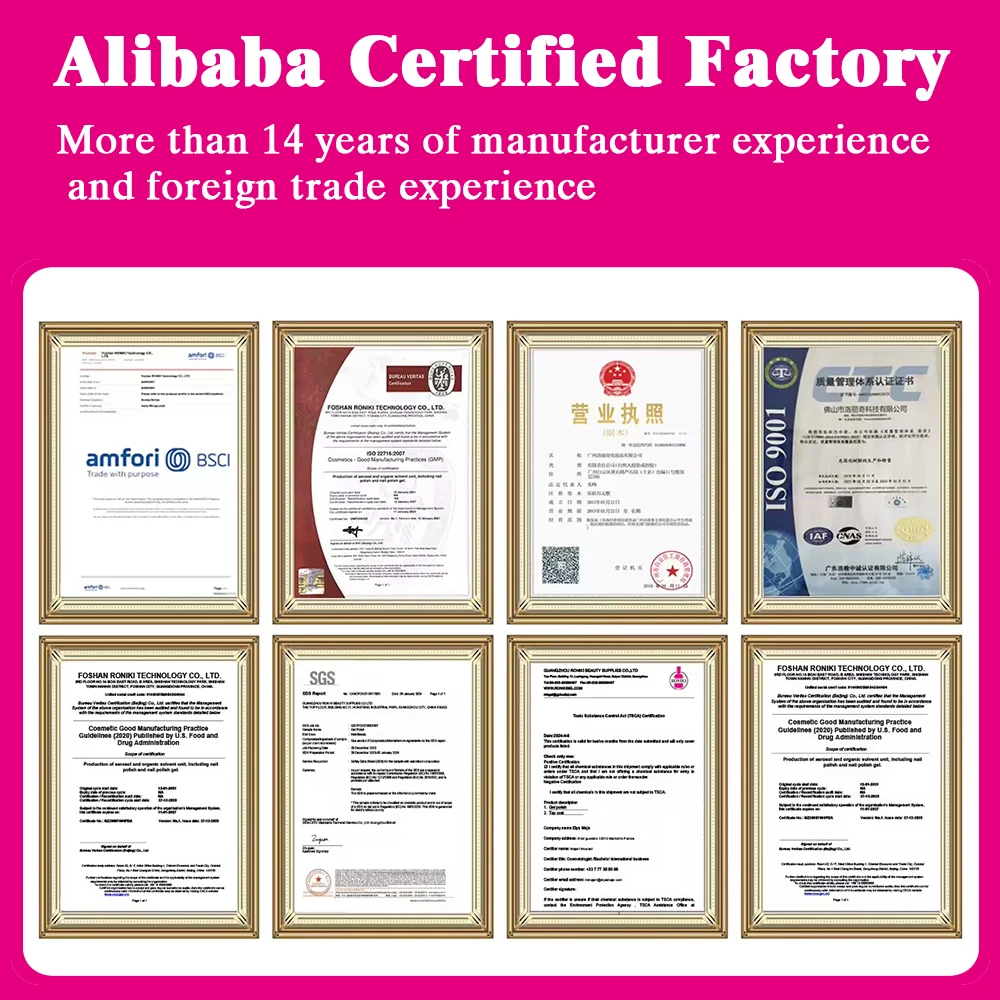 RONIKI Reliable Supplier Wholesale Free HEMA Soak Off Vegan Nail Polish Private Label UV Gel