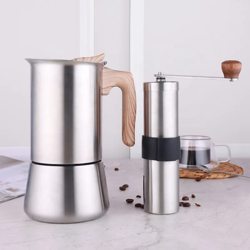 Portable Small Mini Espresso Coffee Maker Moka Pot Coffee Machine