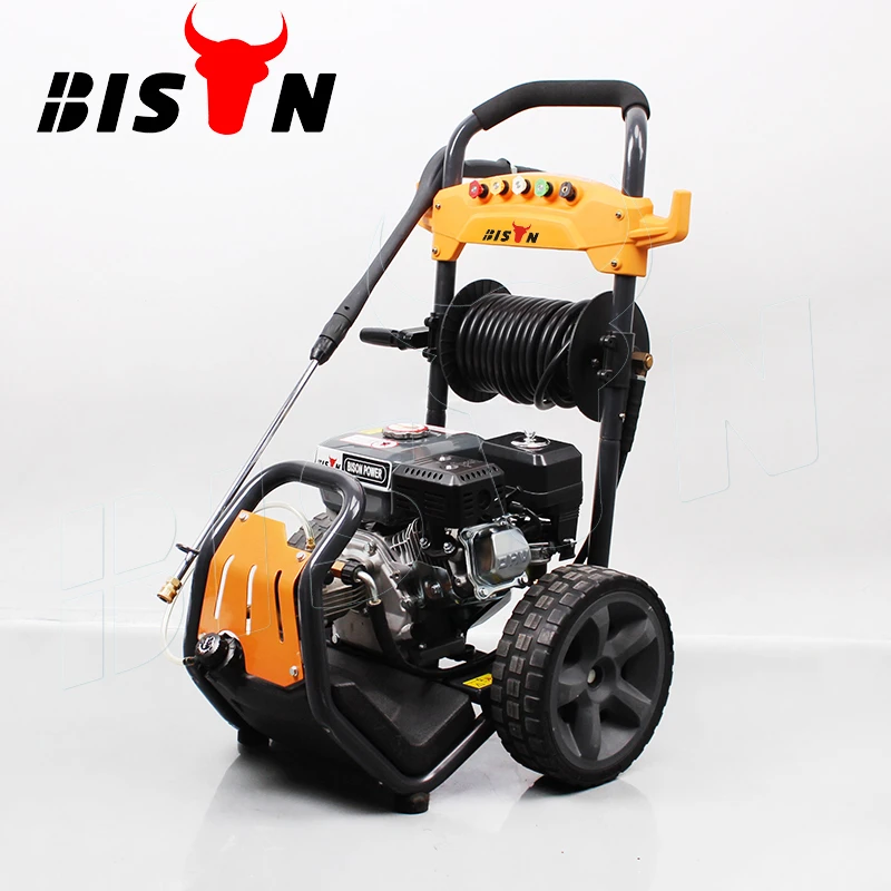 Bison Power Cleaning Tool Low Fuel Consumption High 170BAR 6.5HP 9LPM Pressure Washer With Strong Power