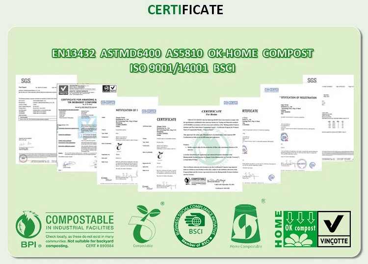 Plant Based  Eco Friendly Biodegradable Logo Design Custom Printed Mailing Clothing Shipping Envelope Corn Starch Poly Mailers