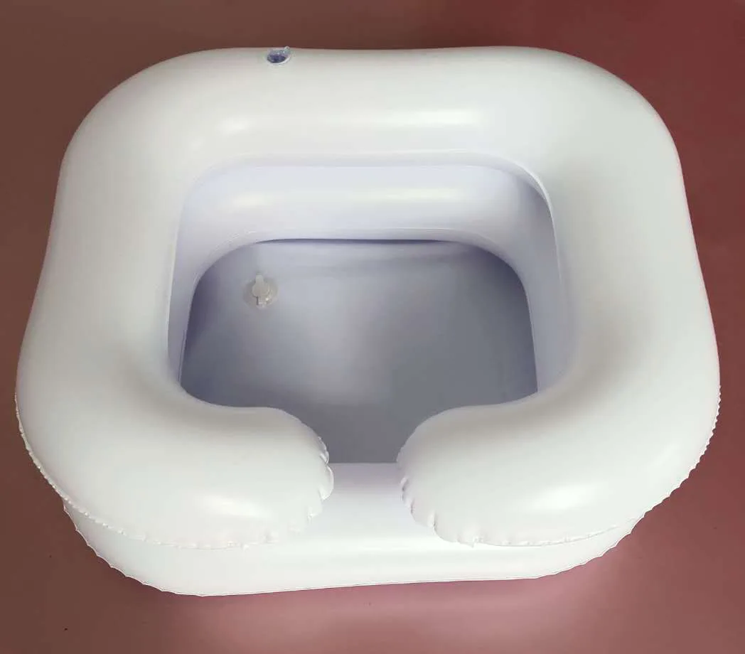 Disability aids PVC Inflatable hair wash basin portable hair wash basin shampoo basin