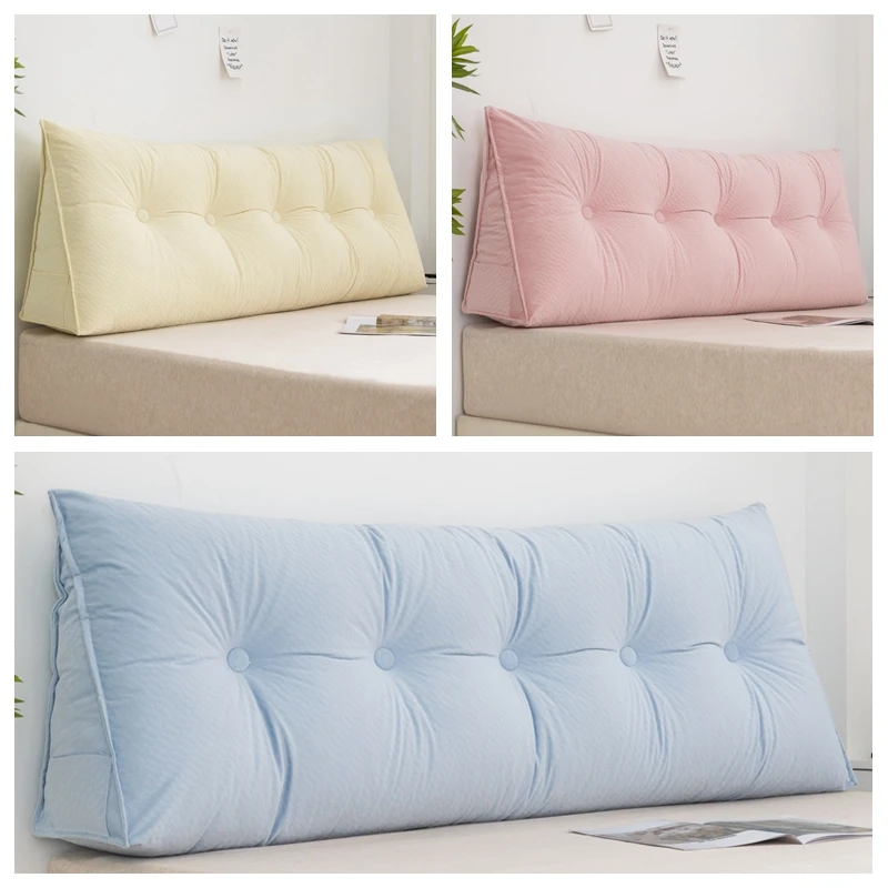 Factory Outlet High Quality Custom Dorm Living Room Sofa Bed Relaxing Reading Gaming Neck Back Support Triangle Headboard Pillow