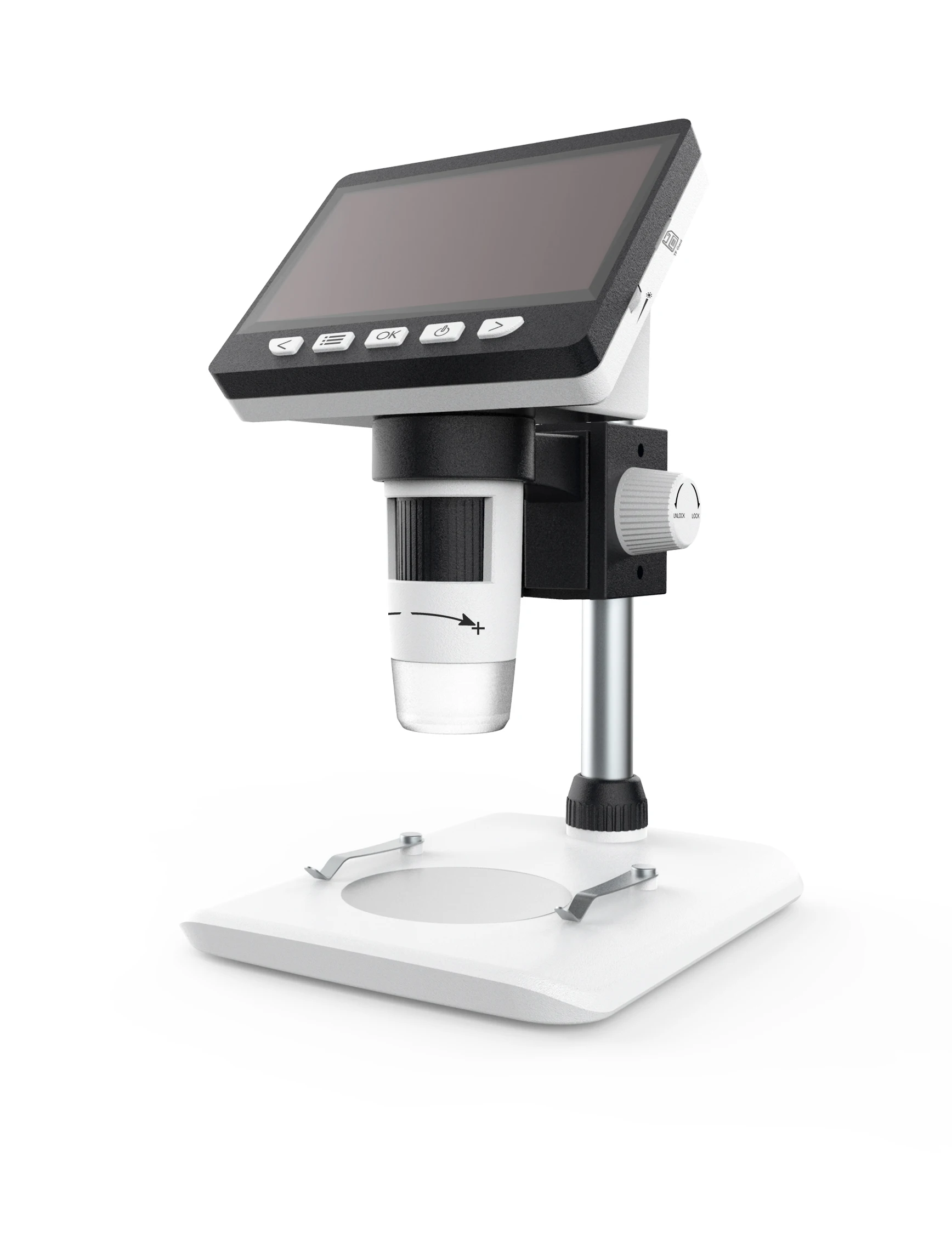 307 Max-see 2MP 4.3inch HD Display 1080P PC 50-1000X  with 8pcs LED Lights with TF Card Cheap Electronic Microscope