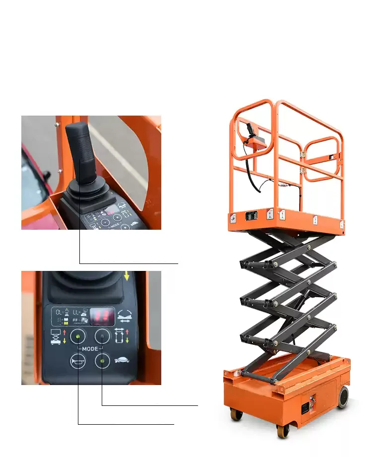 300kg 500kg Mini Mobile Lift Platform Aerial Aluminum Work