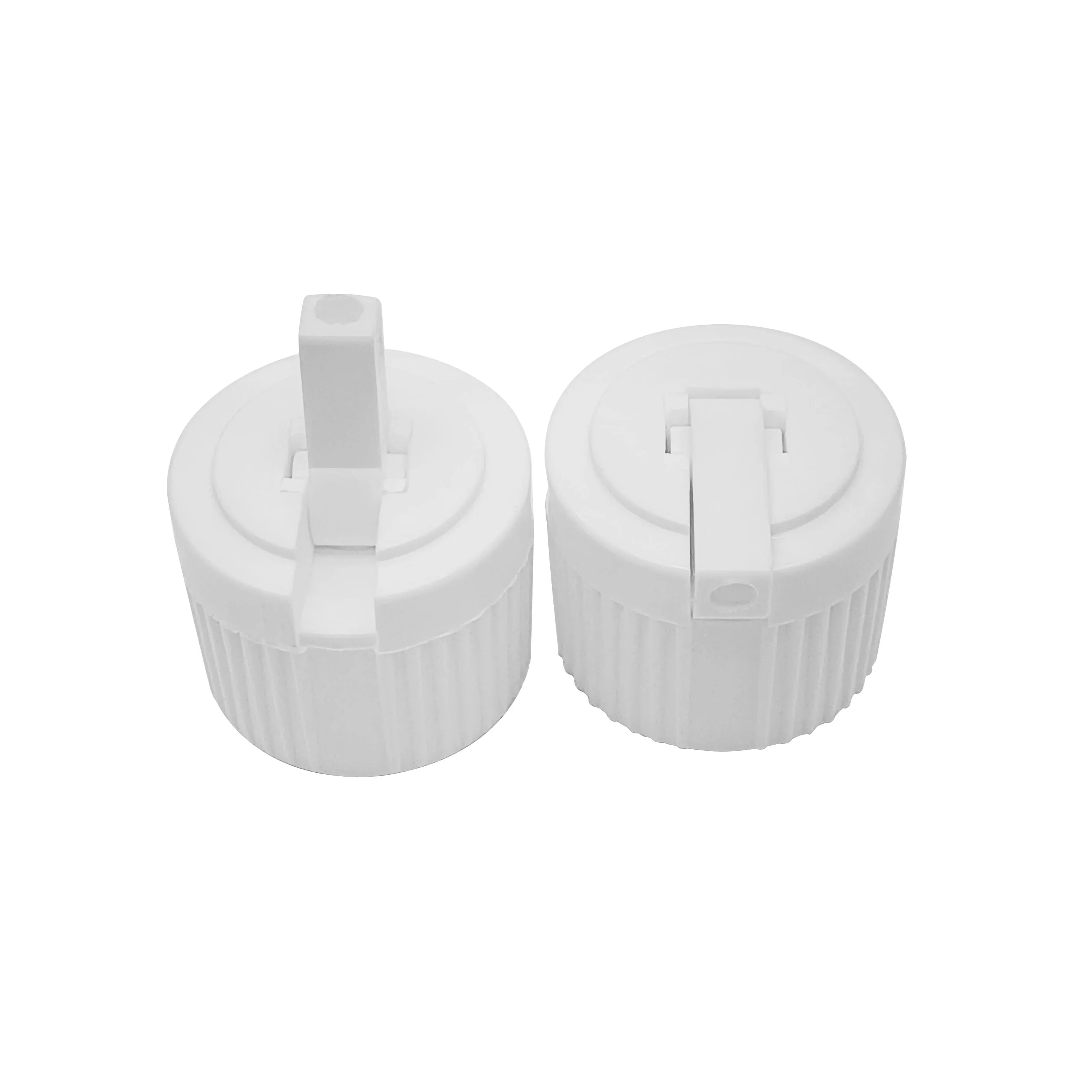 24/410 PP White turret cap Cosmetic lotion bottle Dilute bottle cap Plastic screw cap