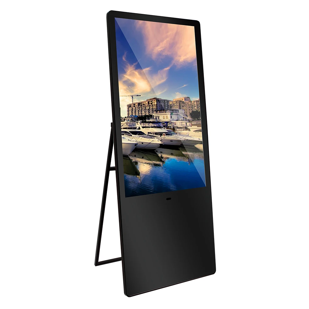electronic signs panel mobile monitor Floor stand indoor Portable Kiosk digital postersignage and displays lcd monitors screen