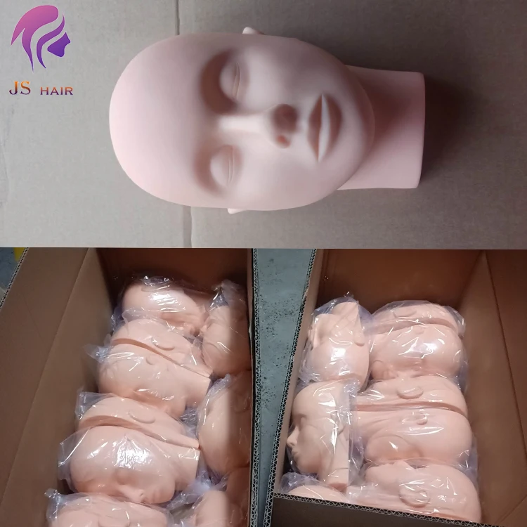 New Arrival real human size Makeup Head Doll For Eyelash Extensions Practice Massage Cosmetology Mannequin Dummy