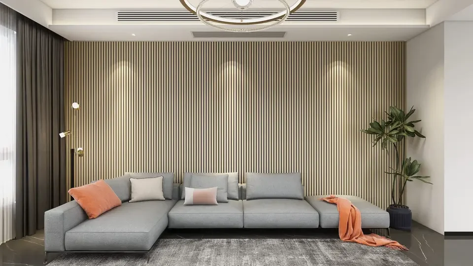2400*600*21 мм оптовые продажи mdf slat настенные деревянные акустические панели звукоизоляционные стеновые для украшения дома