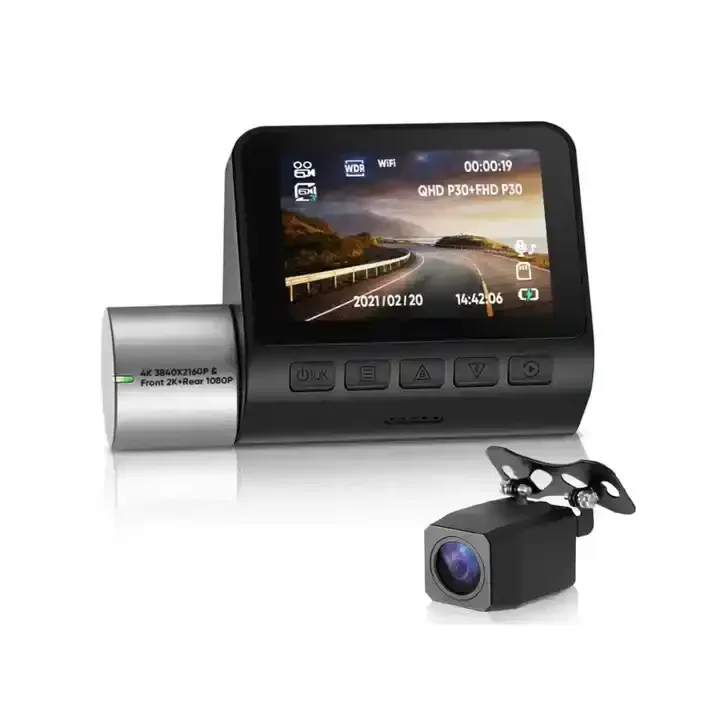 Передняя 4K видеорегистратор 3840*2160P с Wi-Fi Автомобильный Камера для записи автомобильного видеорегистратора/видеорегистратор заднего вида