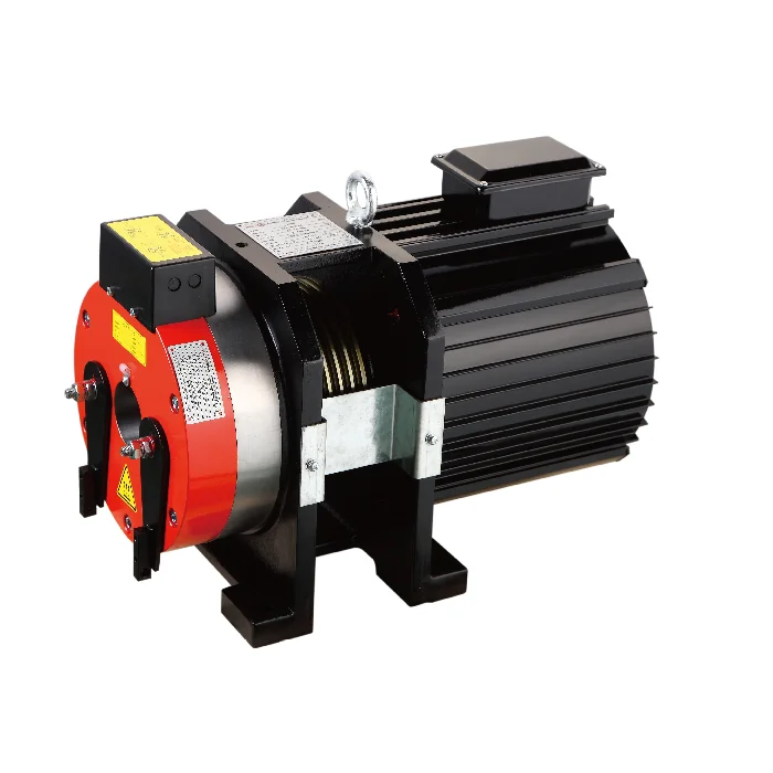 Montanari Gearless Permanent Magnet Generator Hoist Motor Cheap Elevator Lift Traction Machine