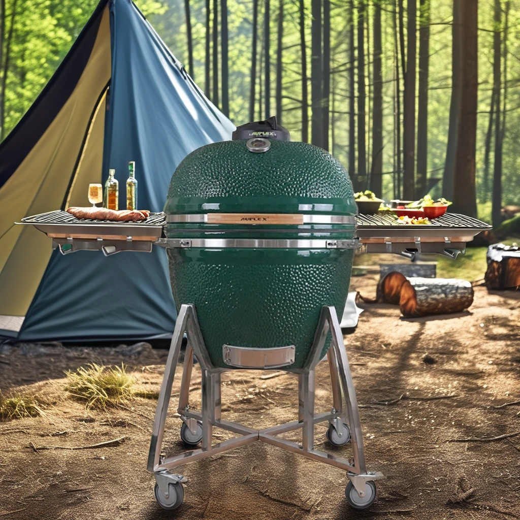 Auplex Outdoor Kitchen parrilla professionnel kamado Grill 27 29inch Charcoal Smoker Komodo barbecue green egg bbq