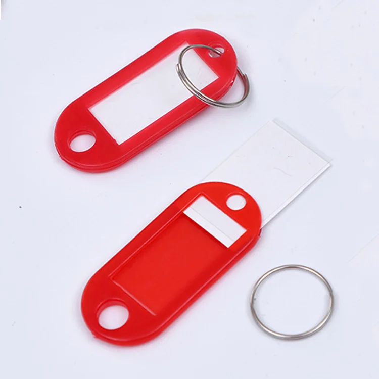 Custom Note Writable Ldentifier Keychain for Differentiating Plastic Hang Tag Luggage Label