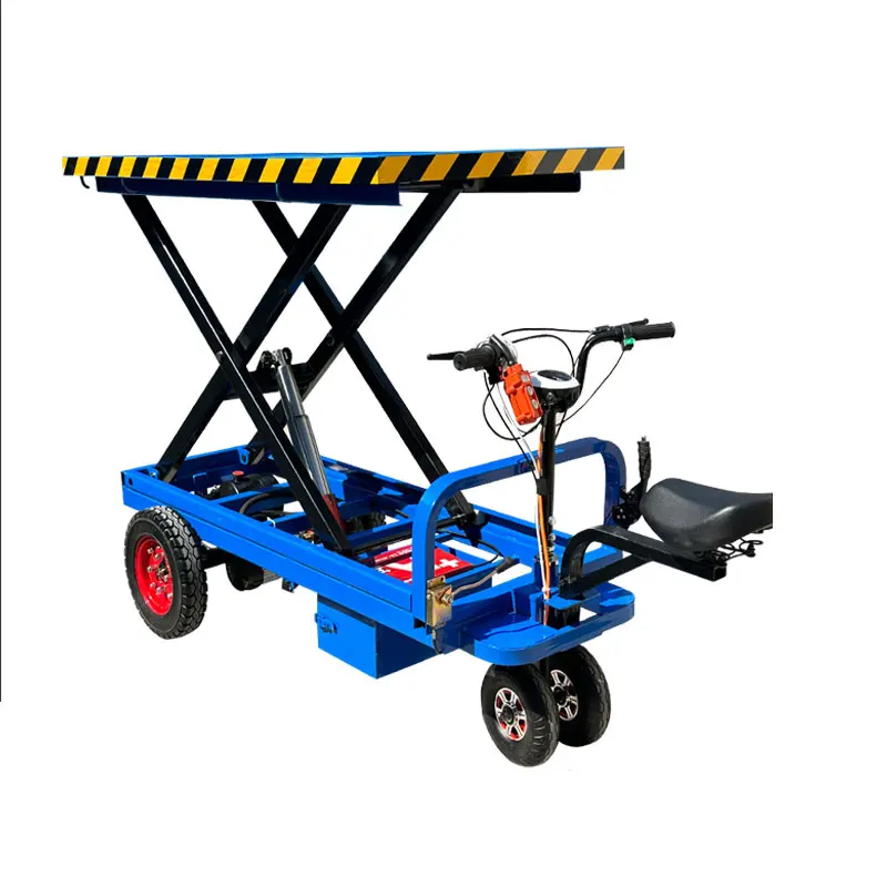 JIN YANG HU New Product Ideas Lift Table-1.5m Mobile Foldable Electric Lift Trolley  Mobile Scissor Lift Table