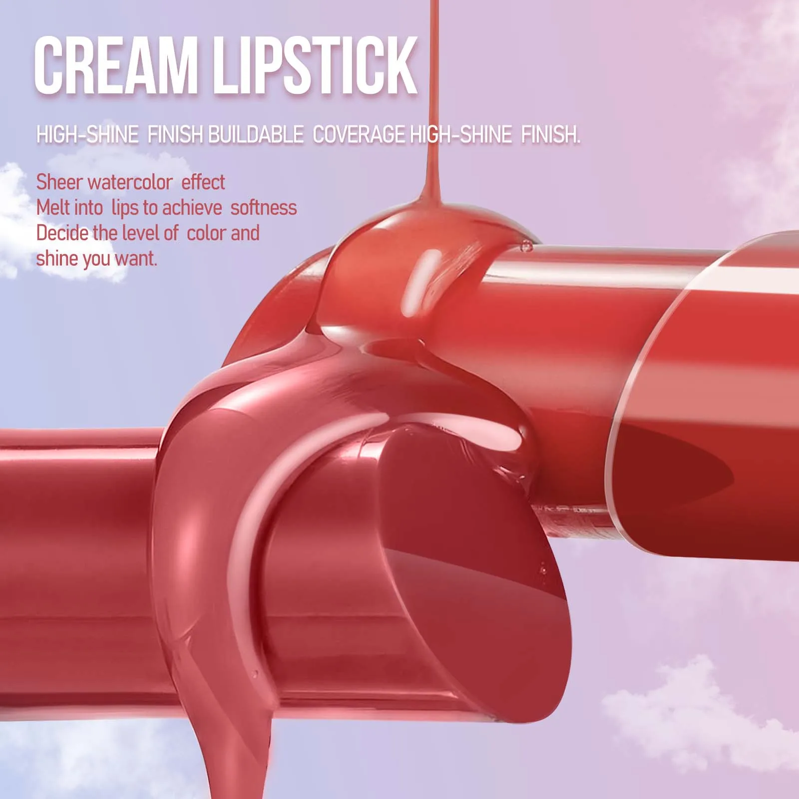 MLSMILE 6-Shade Hydrating Lipstick  - Moisture-Rich, Long-Lasting Color - Perfect for Dry Seasons & Gifting