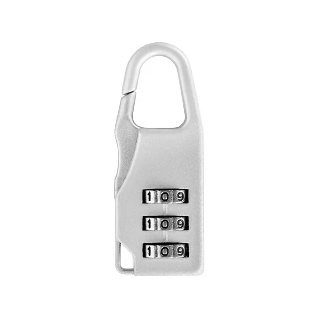 3 Mini Dial Digit Number Code Password Combination Padlock Security Travel Safe Lock for Padlock Luggage Lock of Gym
