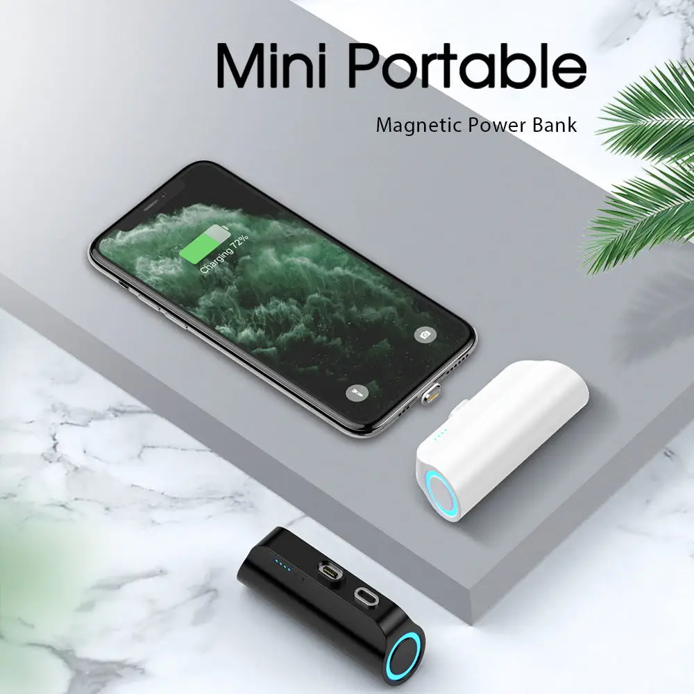 IPSKY Новый мини милый портативный палец зарядное устройство беспроводной банк питания Магнитная