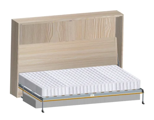 Space-Saving Wall Bed with Desk Hardware Accessories