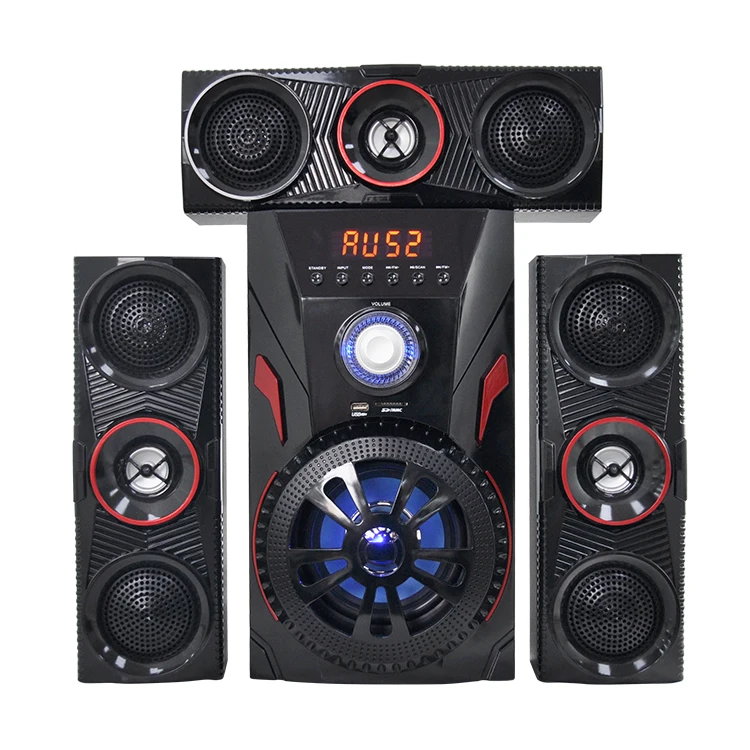 Hot Selling Led Light Creative Full Range Active Home Theater System Speaker Multimedia Bluetooth 3.1 PC Karaoke Speaker