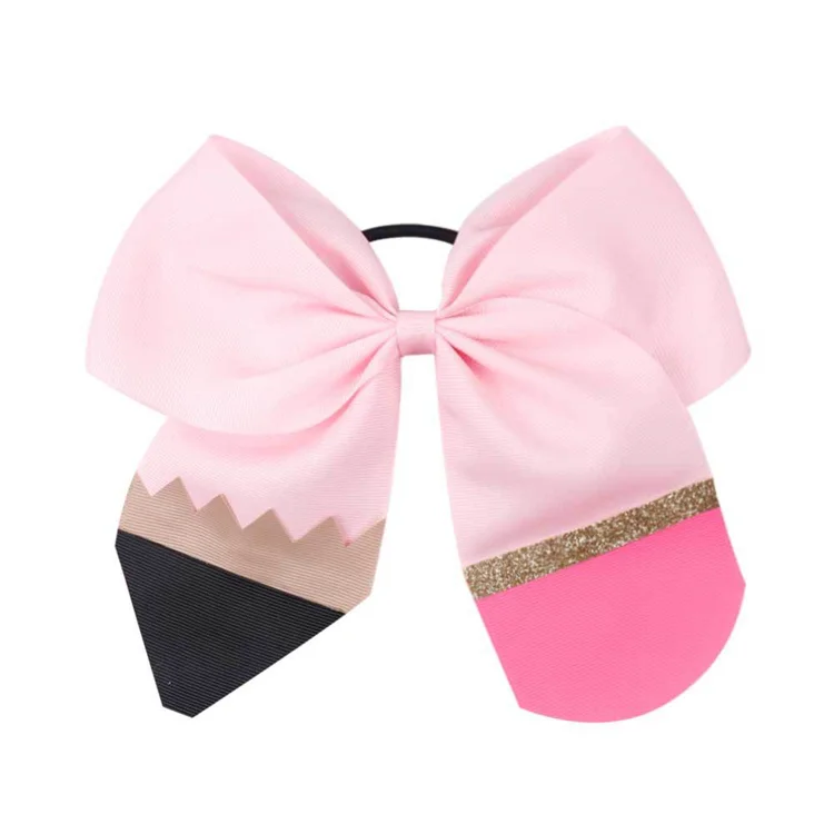 5inch Hot Selling JOJO Ribbon Bowknot Hair Ties Big Bows Hair Rope For Children Hairband