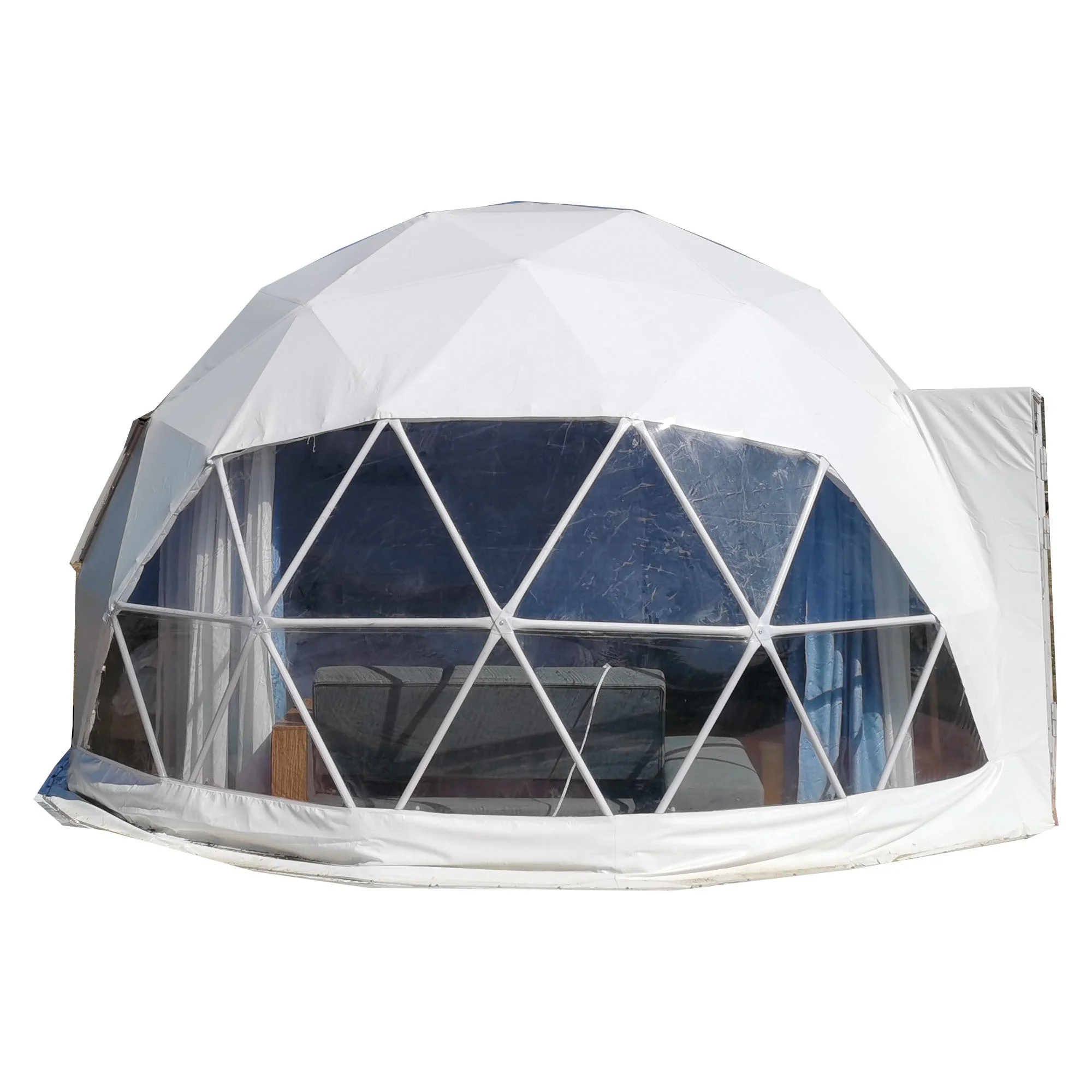Promotional Classic Dome Tent Geodesic PVC Fabric One Bedroom Structure for Decorative Purpose