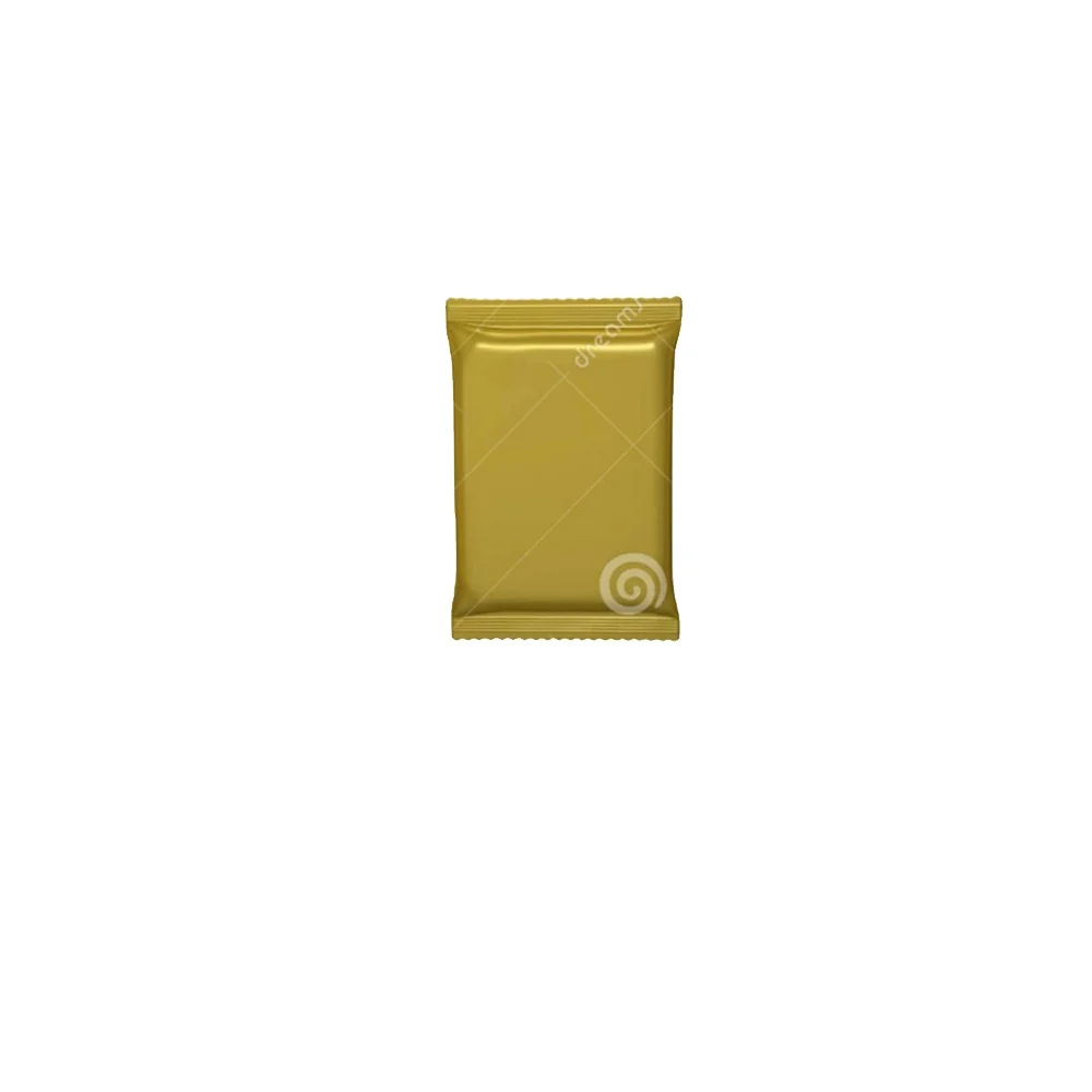 Attractive small golden aluminum foil packet for cookies /milk powder packaging