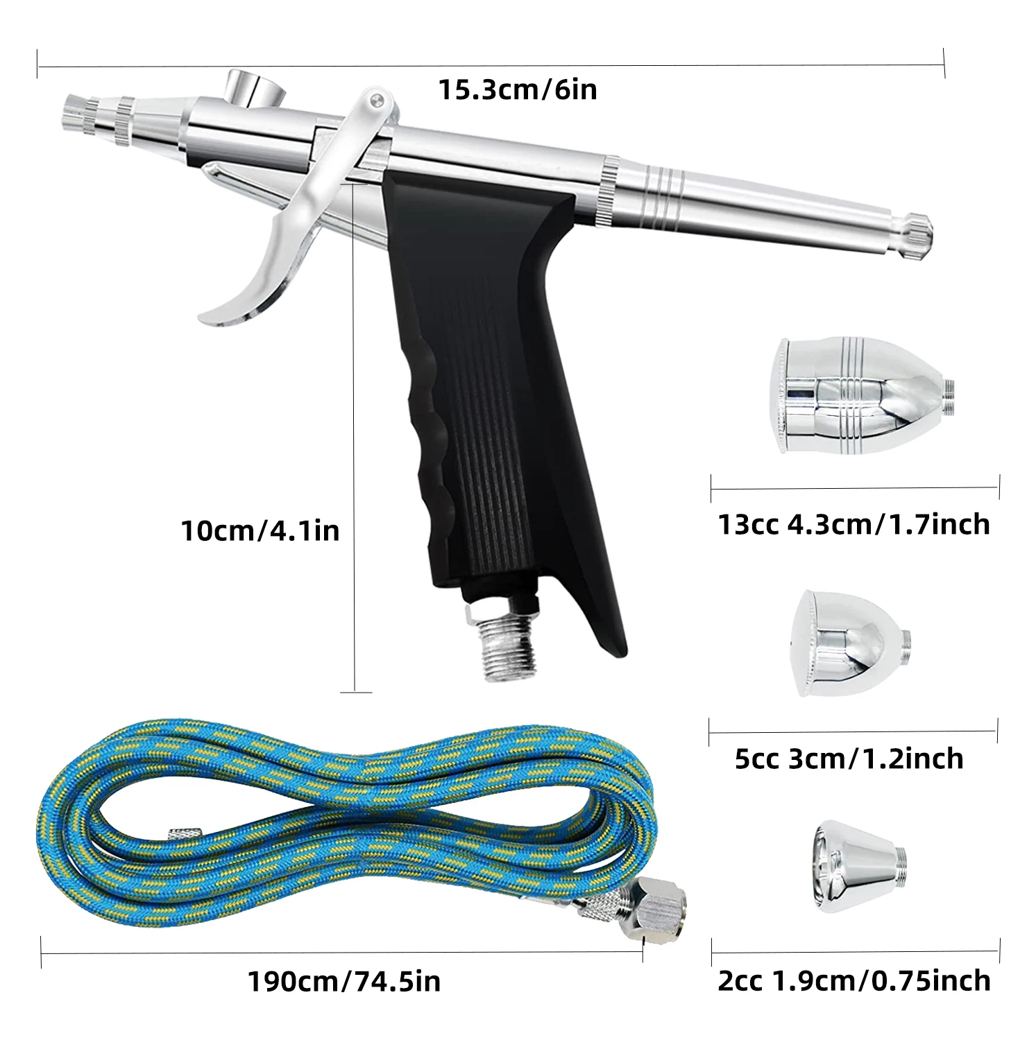 Spray Airbrush Set Airbrush Oxygen Kit airbrush Spray Pen with Adjustable Button for Makeup