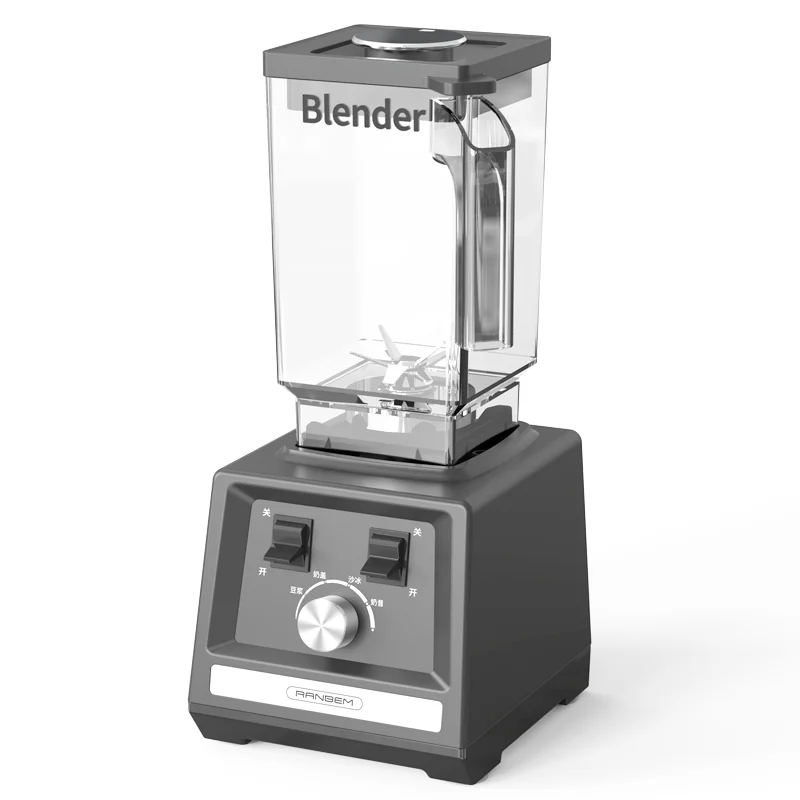 RANBEM 2 Jar Blender High Speed Multifunction Commercial Blenders Home Restaurant Use Push Button Variable Speed