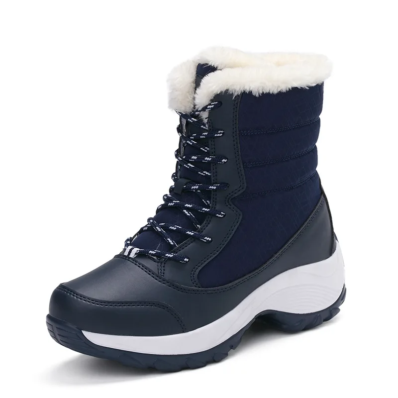 
Waterproof Fashion High Boot Shoes Warm Snow Women Boots Winter 