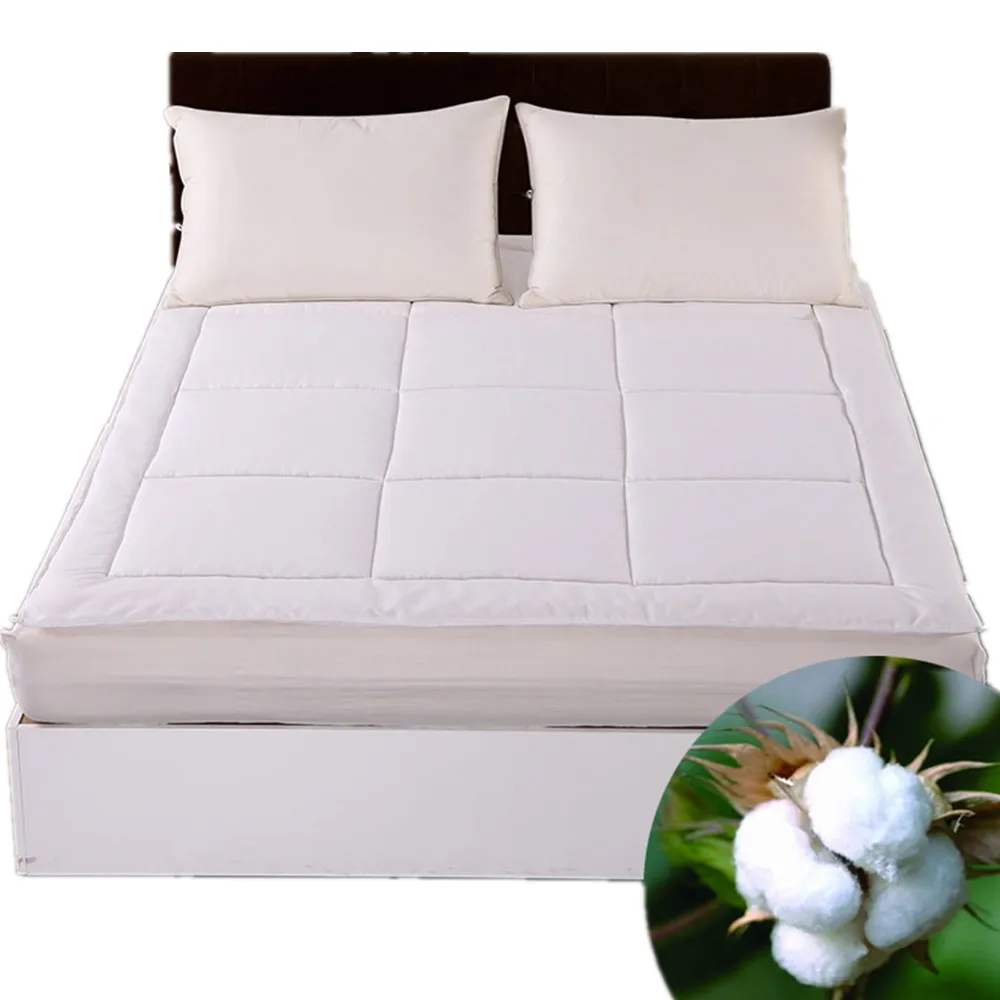 
super soft cold cotton mattress topper polyester fiber filling for home 