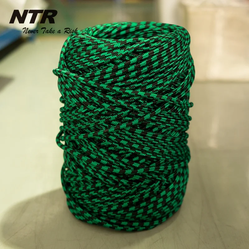 Customized braid rope Multi color 3-20mm pp rope fire escape safety rappelling nylon polyester rope