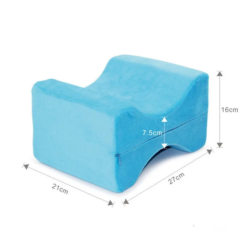 2019 New Style  Orthopedic Sleep Memory Foam Knee Pillow Wedge Contour Leg Pillow For Side Sleepers Pillow For Sciatica Relief