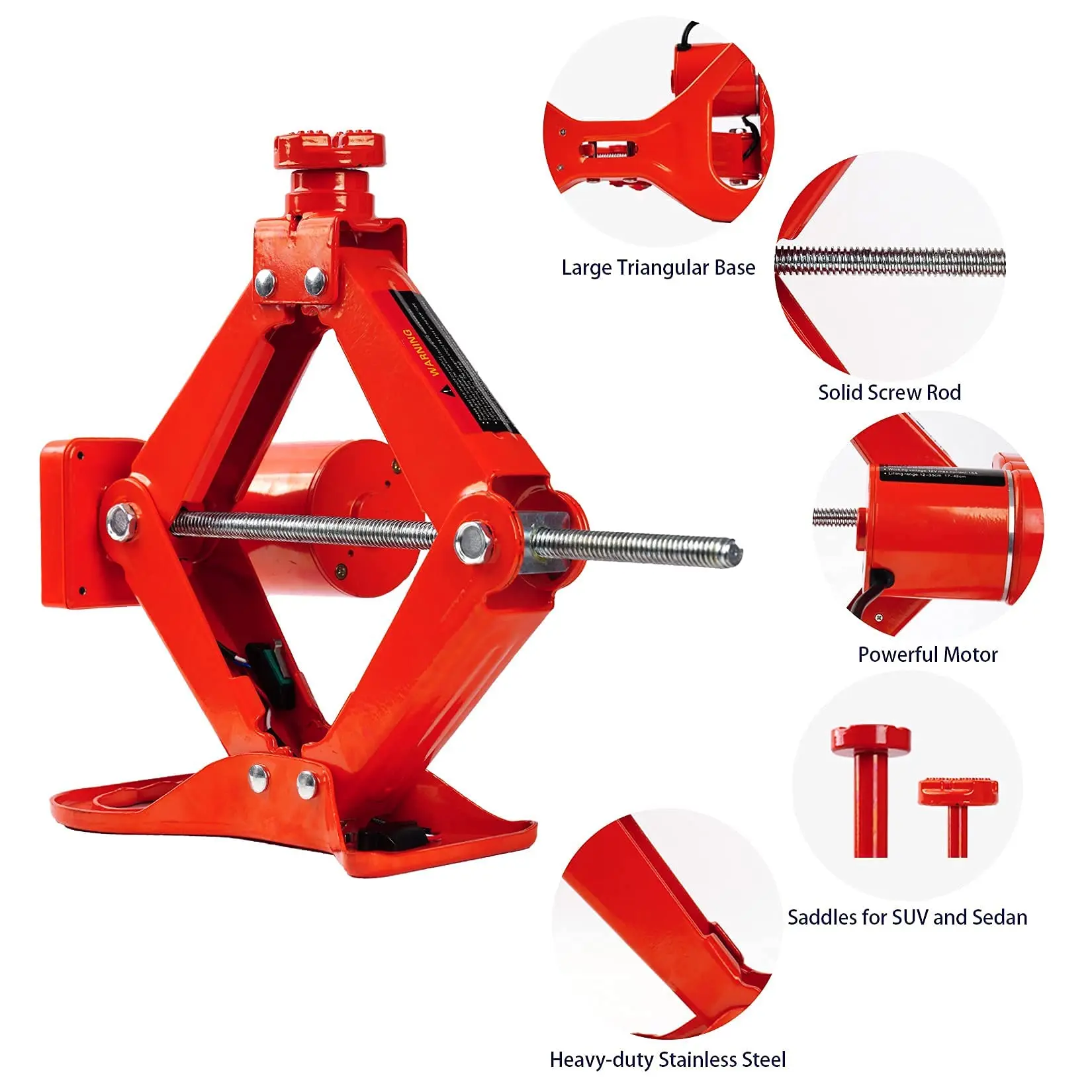 3ton  Scissor Jack Kit 12v Dc 3t Auto Repair Tool Jacks With Impact Wrench Electric Car Jack For Sedans And Suvs