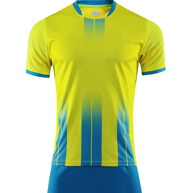 Wholesale customized short sleeve soccer jersey with name number quick dry soccer trainer uniform Team Wear For Practice