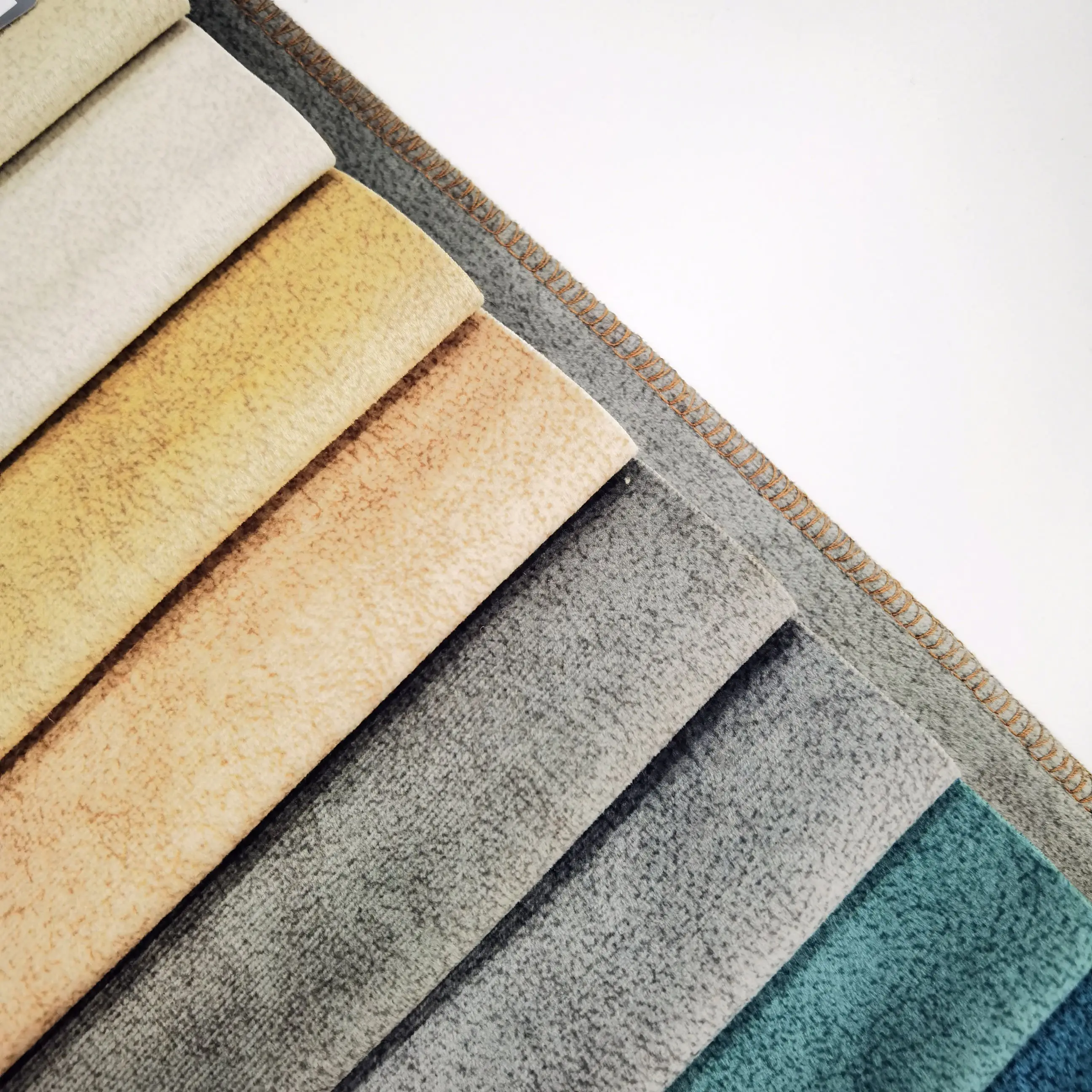 Home furnishing textile sofa fabric  warp knitted polyester holland velvet printed upholstery fabric for sofa