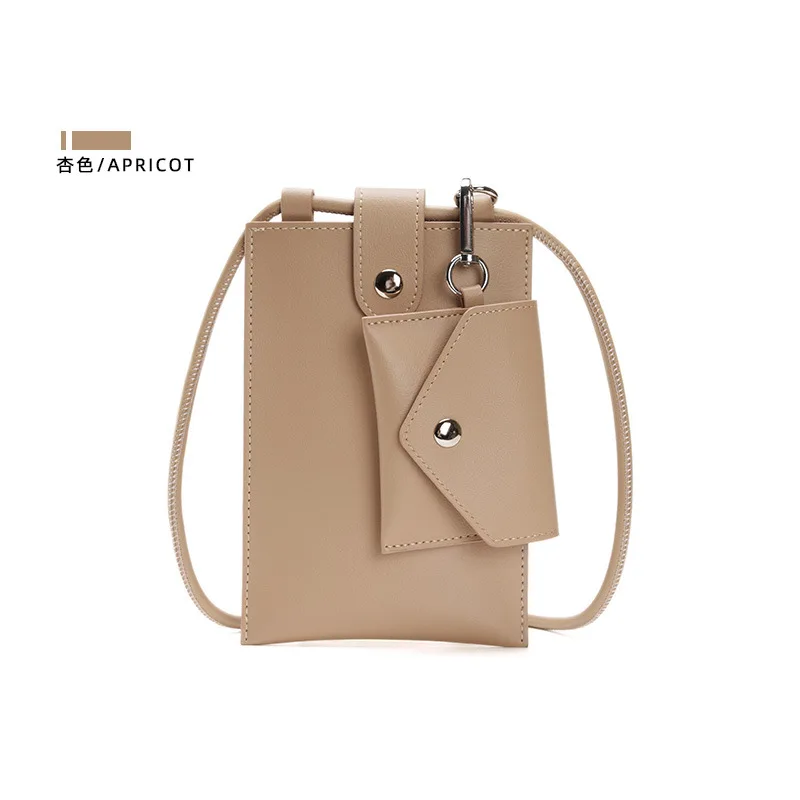 Korean version of the new fresh fashion simple mini pu small bag casual ladies single shoulder crossbody mobile phone bag