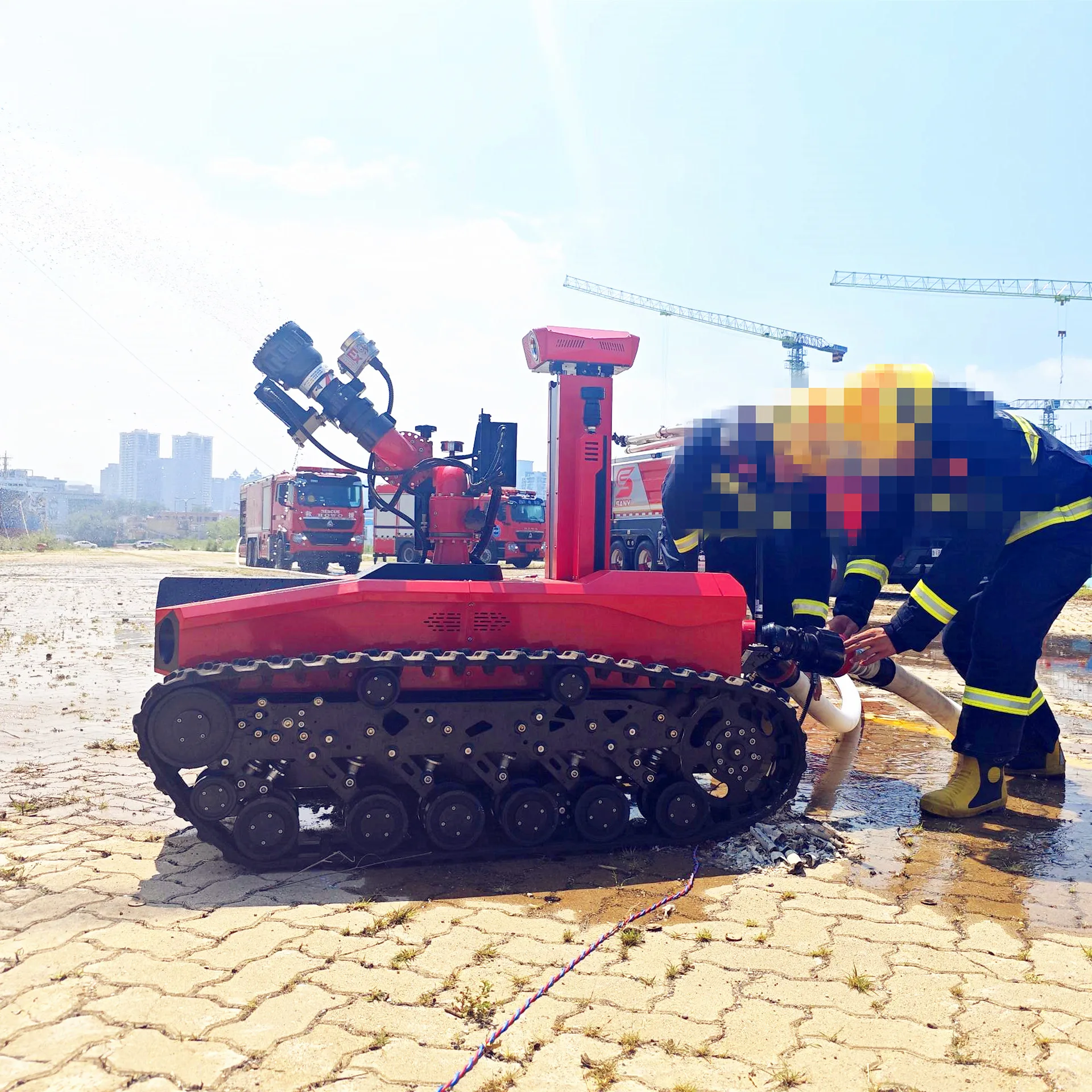 Взрывозащищенный робот RXR-MC80BD пожаротушения ATEX