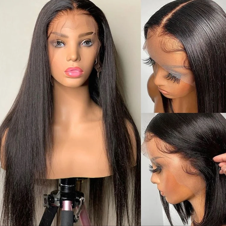 Cheap Ladies Hair And Wigs Lace Front Wig For Women Wet N Wavy Hd Frontal Lace Realistic Wigs