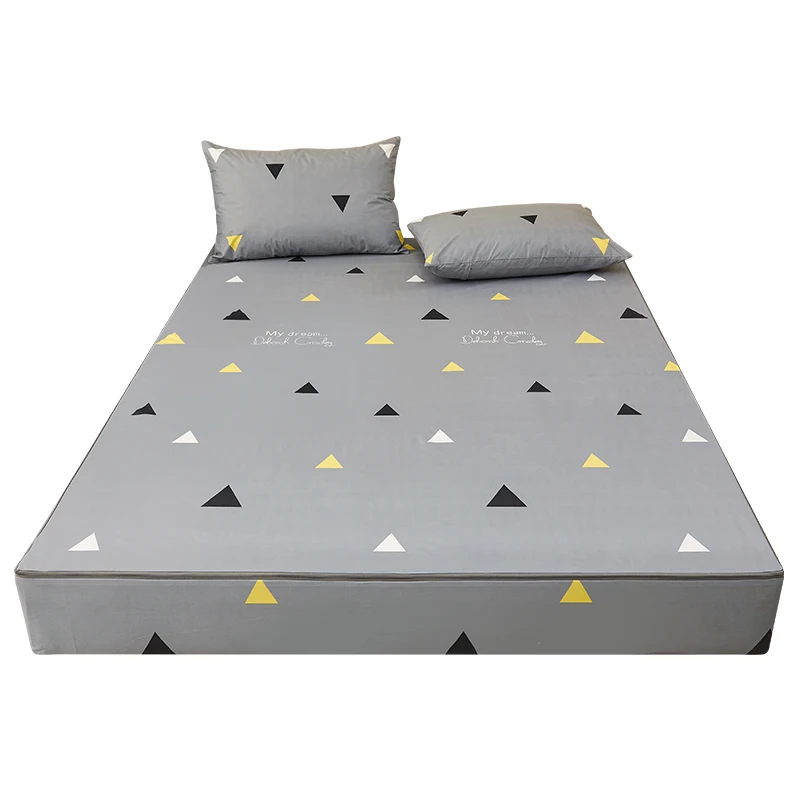 Elastic Cartoon Printed King Queen Size Full Fitted Sheets Waterproof Mattress Protector Protectors Cover Covers for Home