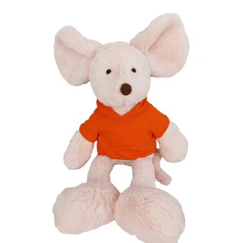 Wholesale pink stuffed plush animal kids baby soft toys rat doll toy mouse