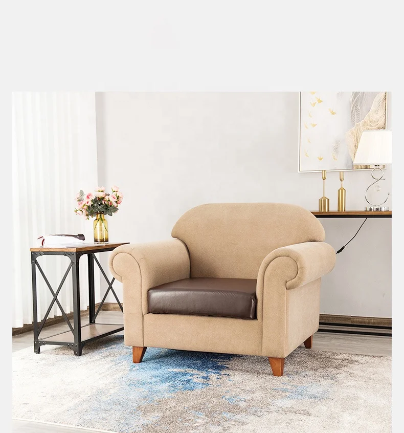Sure Fit 3 Cushion Protective Brown Color Waterproof Sofa Slipcover Wholesale Strech Pu Sofa Spanx Cushion Cover for Home