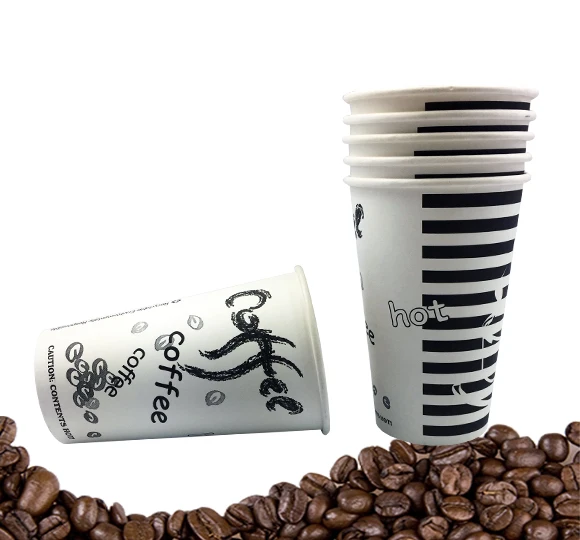 
Disposable Degradable Designs Corrugated Custom Logo Paper Cups for Coffee 
