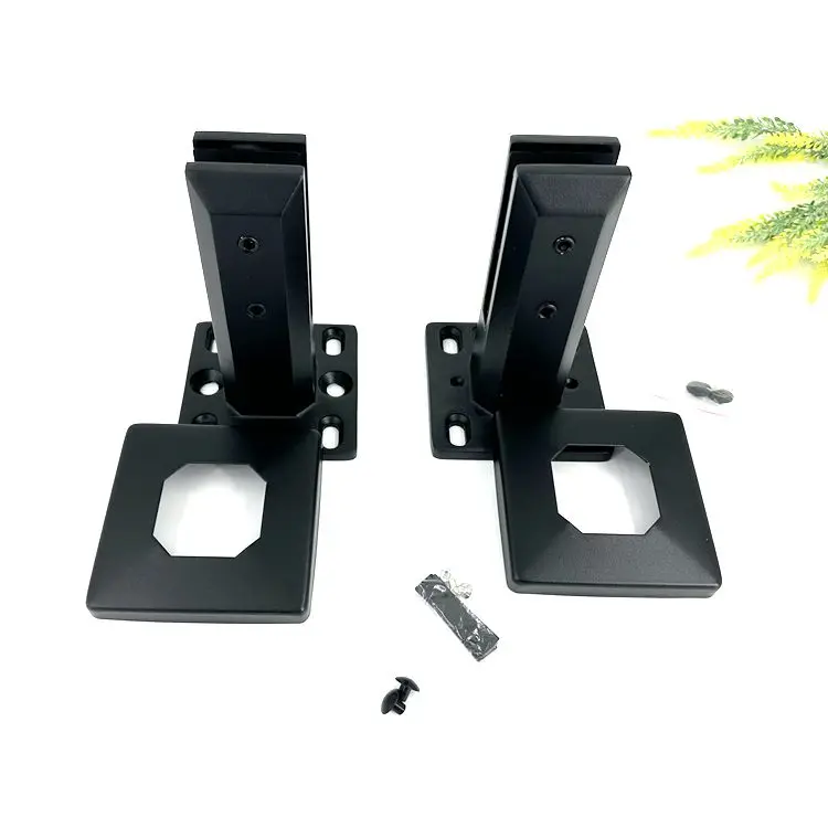 Outdoor staircase fence fittings stainless steel duplex 2205 glass spigot black non-conductive