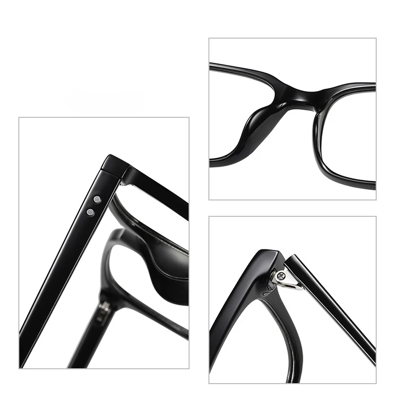 Fashion Vintage Big Square TR90 Anti Blue Light Blocking Eyeglasses Eyewear Manufacturer Photochromic Glasses Frames