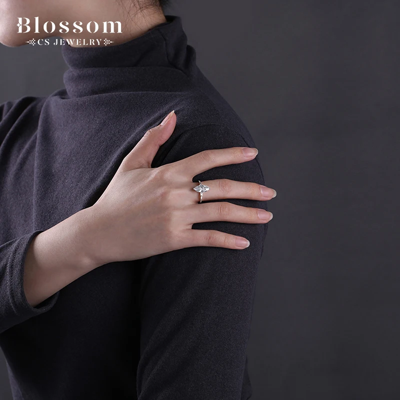 Alibaba Jewelry Ring Manufacturer Pear Shape Aaa Cubic Zirconia Waterproof Ring