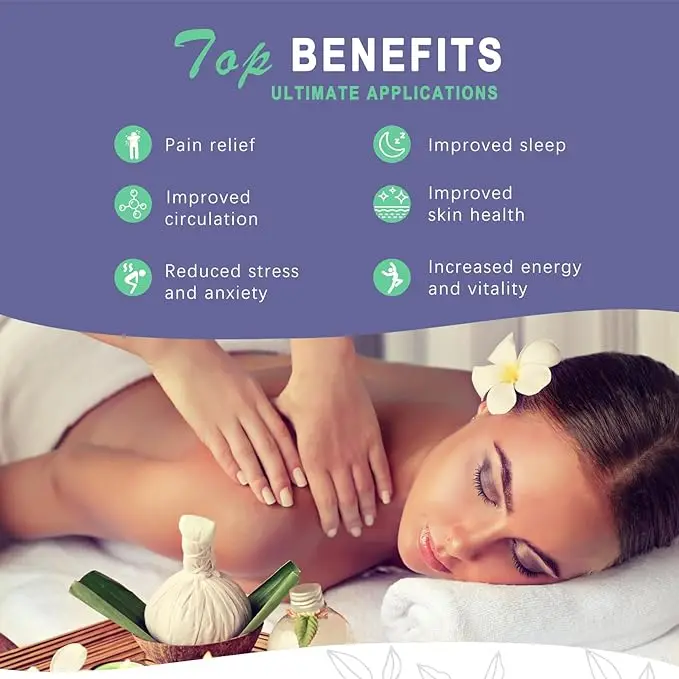 Spa Relaxing Pain Relief Basalt Hot Stones Massage Set Massage Stone Warmer Set with Heater Kit