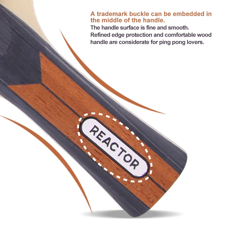 Portable Table Tennis Paddles Outdoor table tennis racket Control All-round suit for Middle-level player